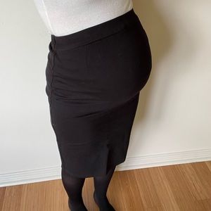 Black Maternity Pencil Skirt